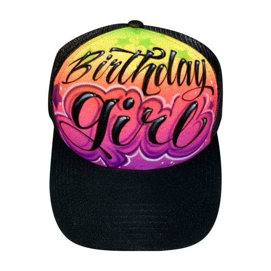 Airbrushed Birthday Party Streetwear Hat