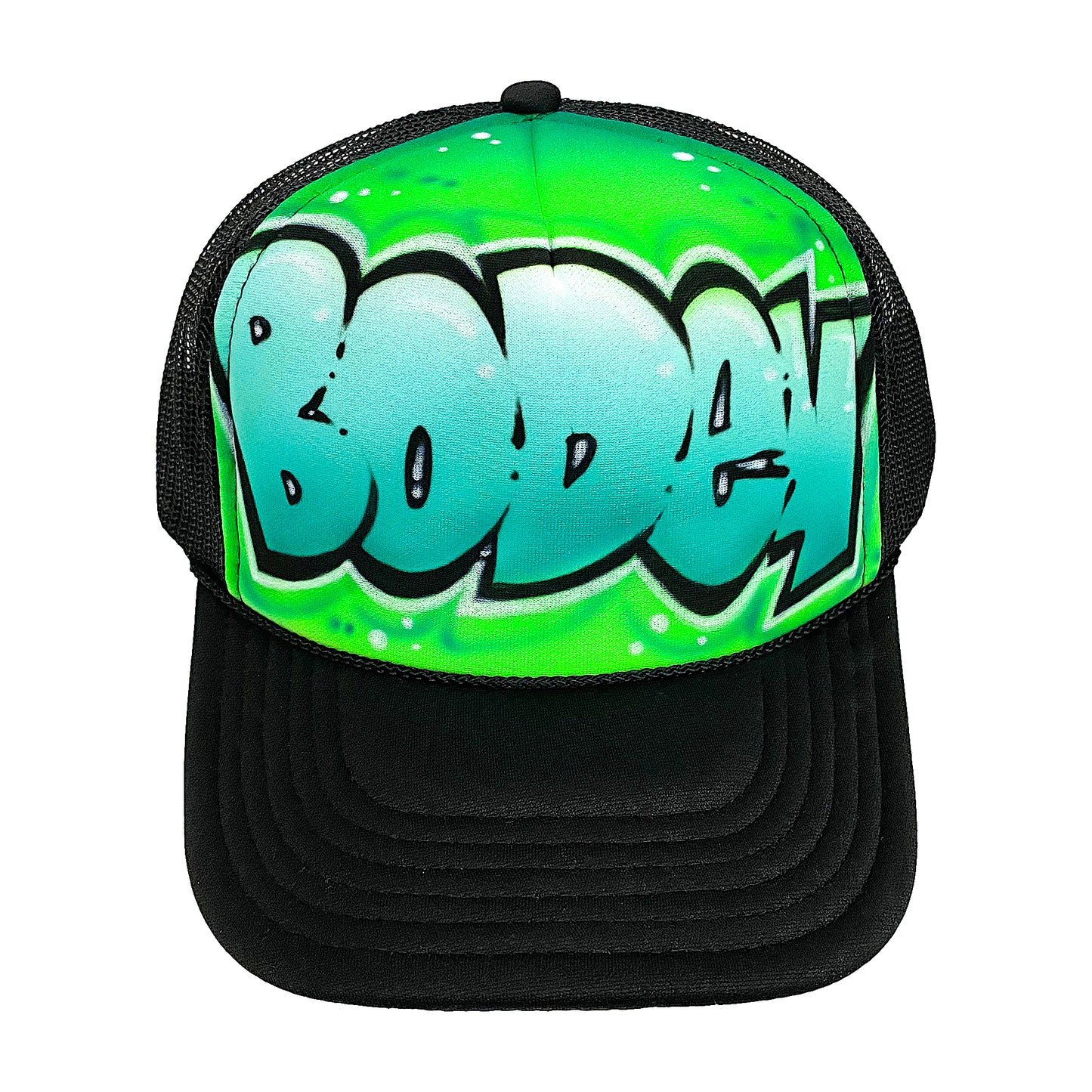 Custom Graffiti Bubble Trucker Hat