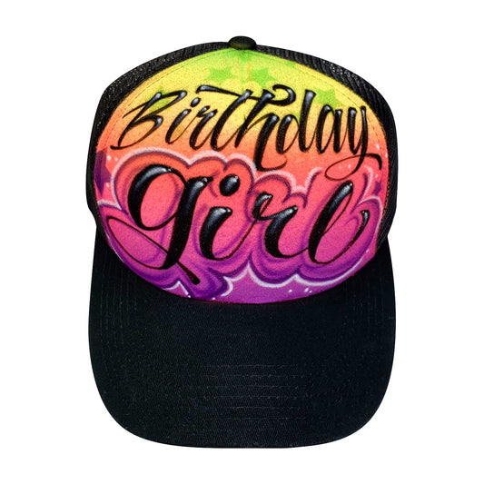 Airbrushed Birthday Party Streetwear Hat