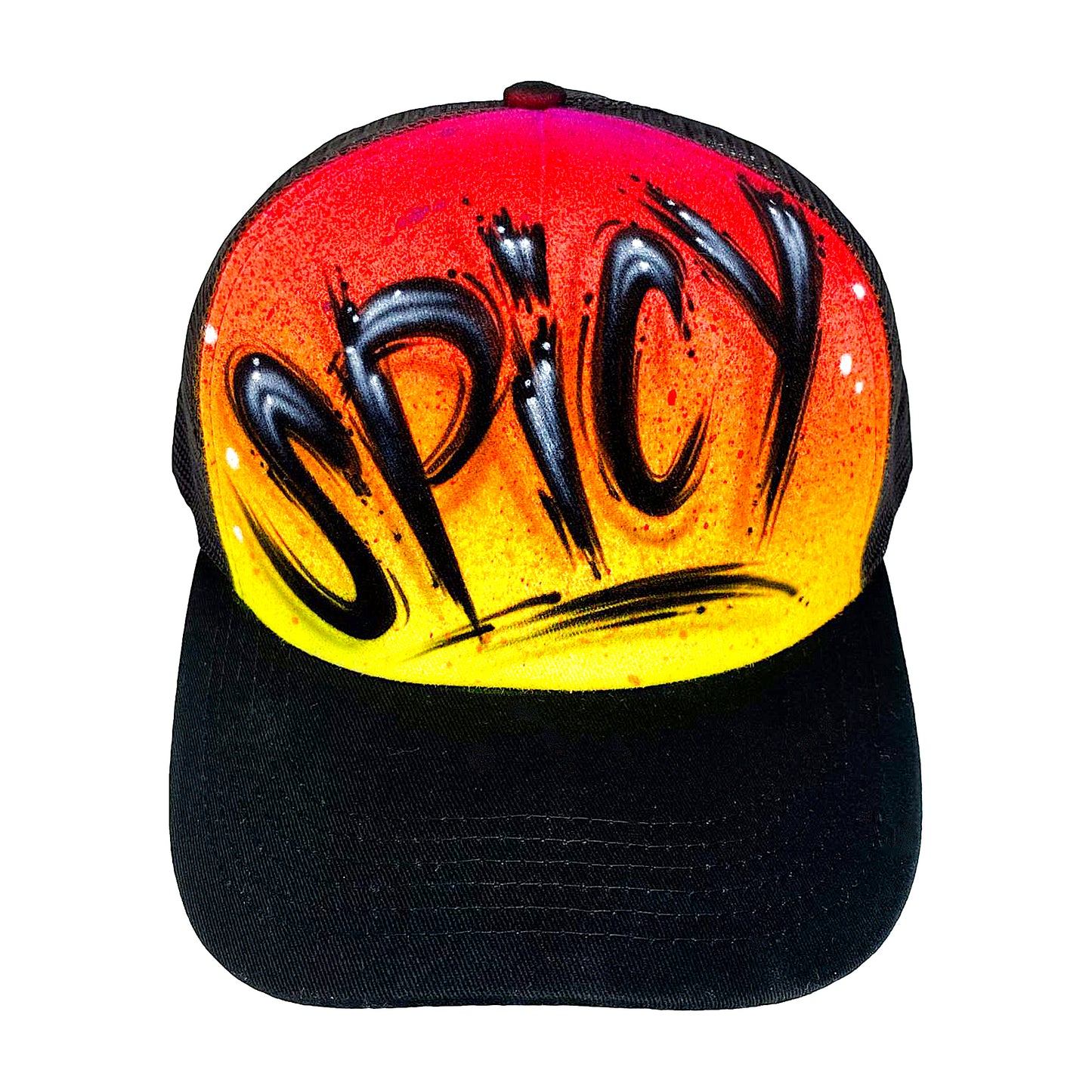 Airbrushed Hot and Spicy Trucker Hat