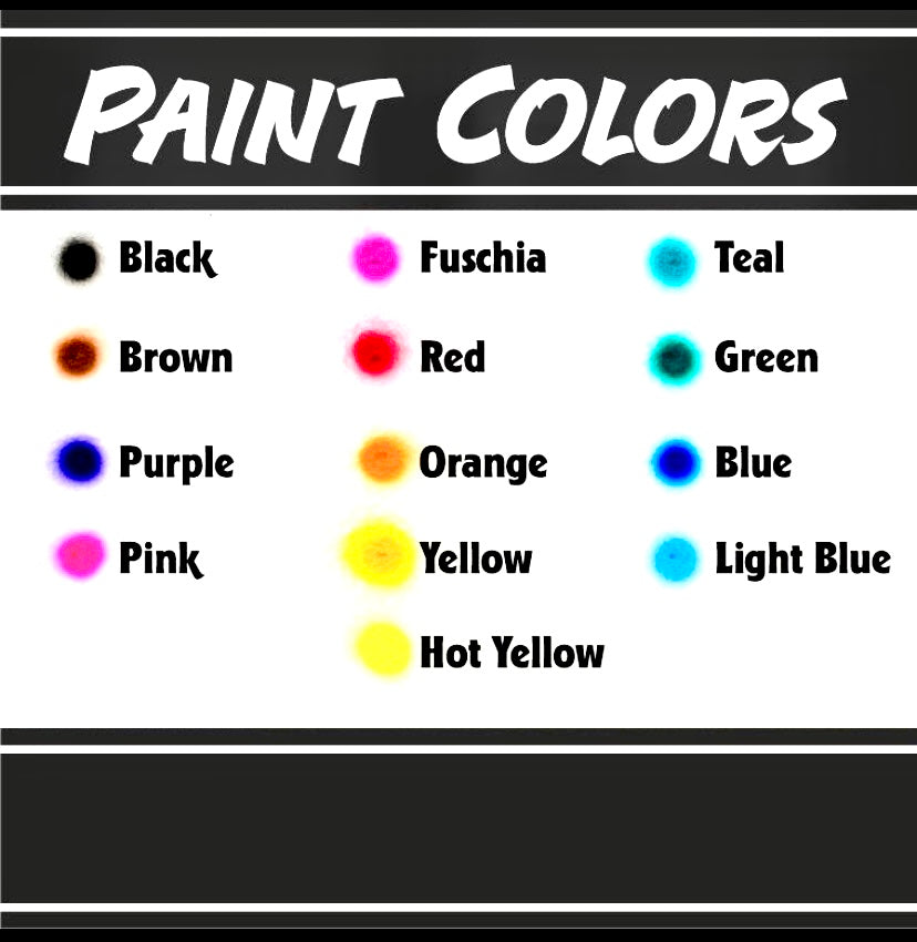 Airbrushed Multi color Script font Trucker Hat