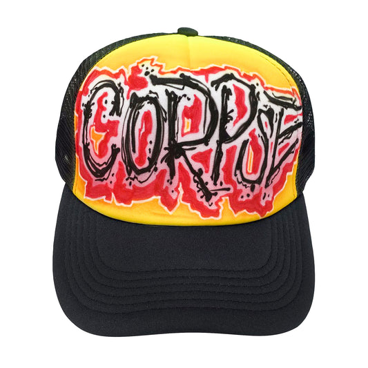 Airbrushed grunge lettering Trucker Hat